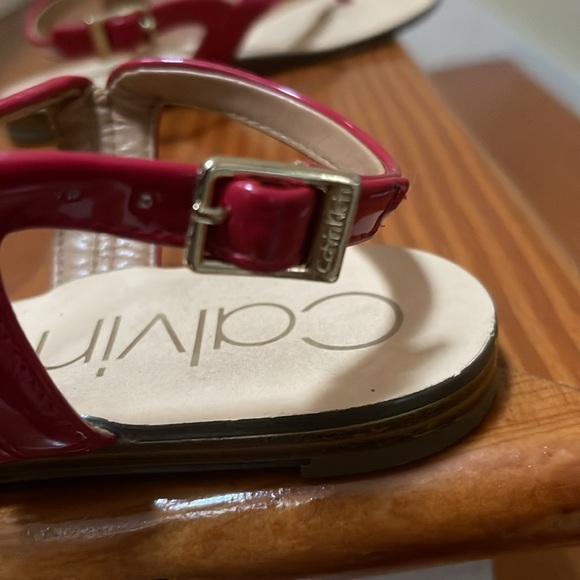 Calvin Klein Samira Red Sandal - Picture 6 of 6